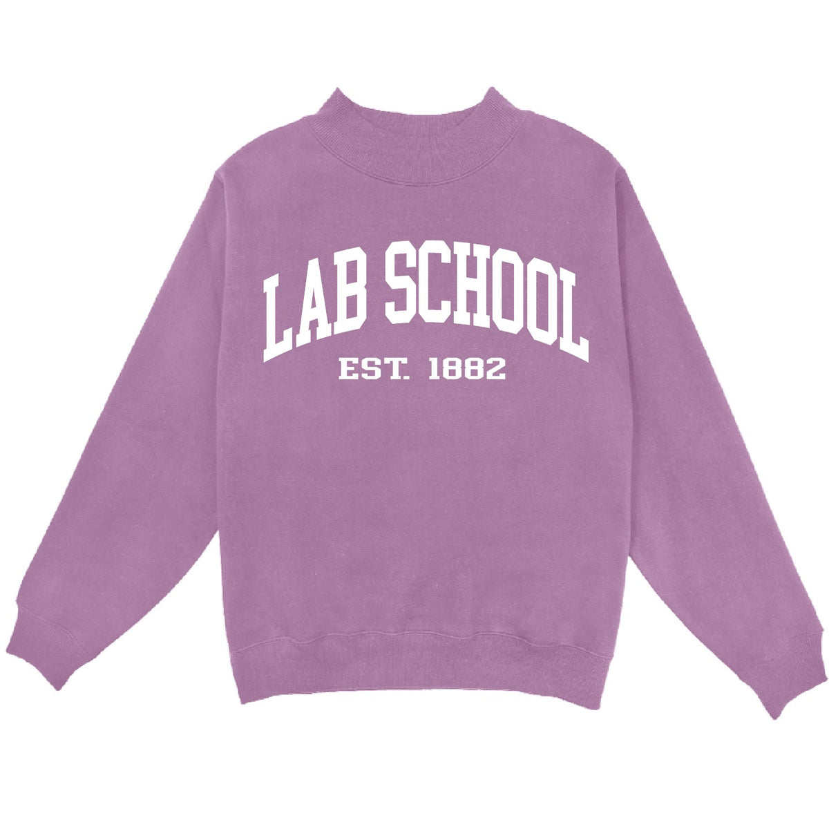 Ladies Lab School Mock Neck Sweatshirt