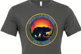 NEW! Adult Unisex Tee - Bruin Bear in Redwood Forest